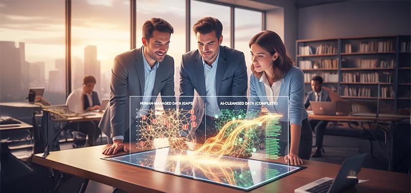 how AI-driven predictive data cleansing works