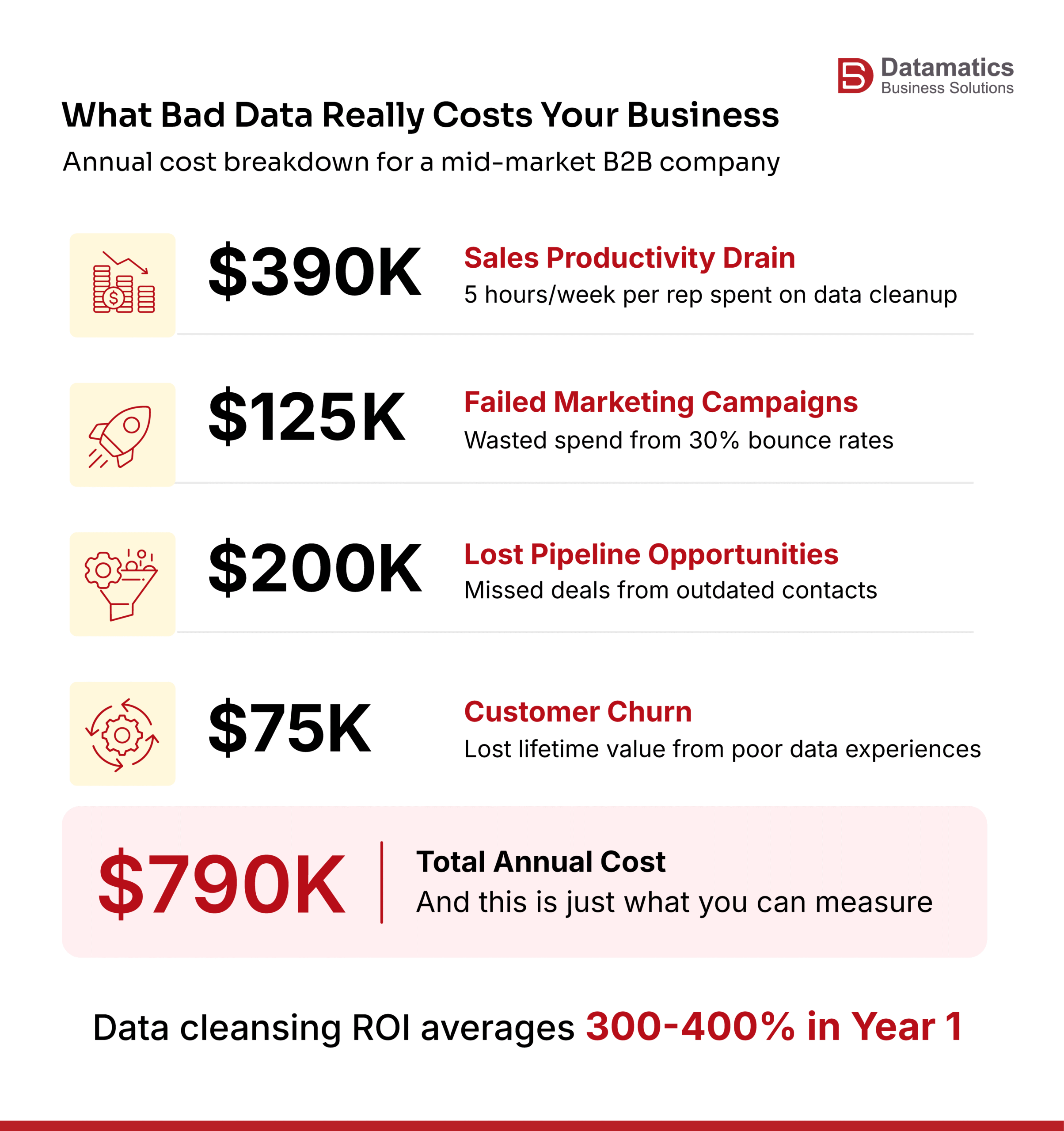 Data Cleansing Services Average ROI in 1 Year