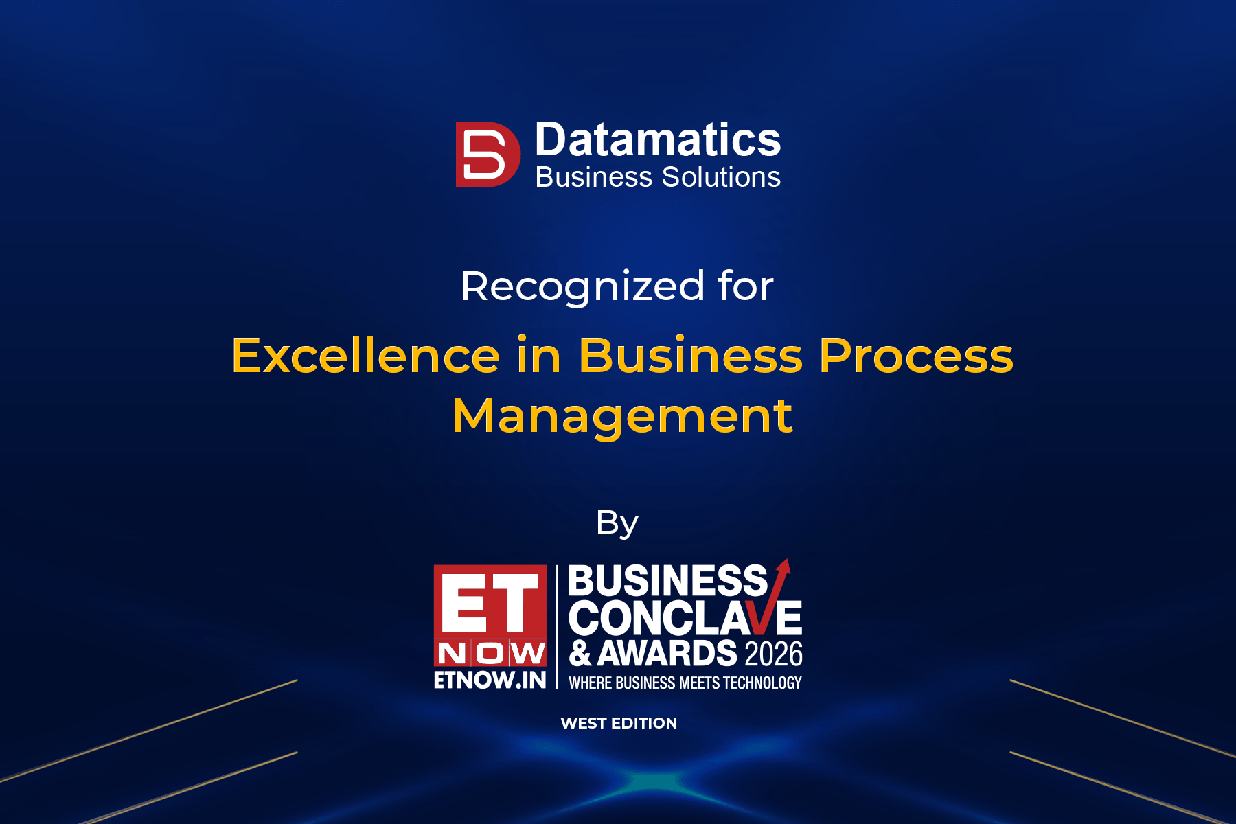 DBSL awarded for Excellence in Business Process Management